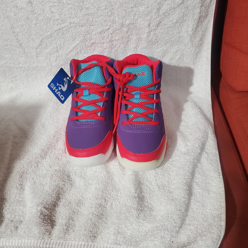 Kids' Vibrant Purple and Pink Sneakers